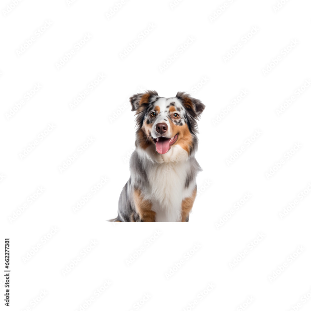 Australian Shepherd dog breed no background