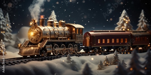 Glittering Christmas Train