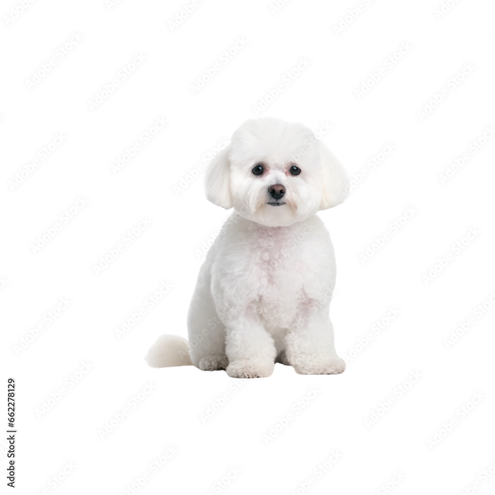 Obraz premium Bichon Frise dog breed no background