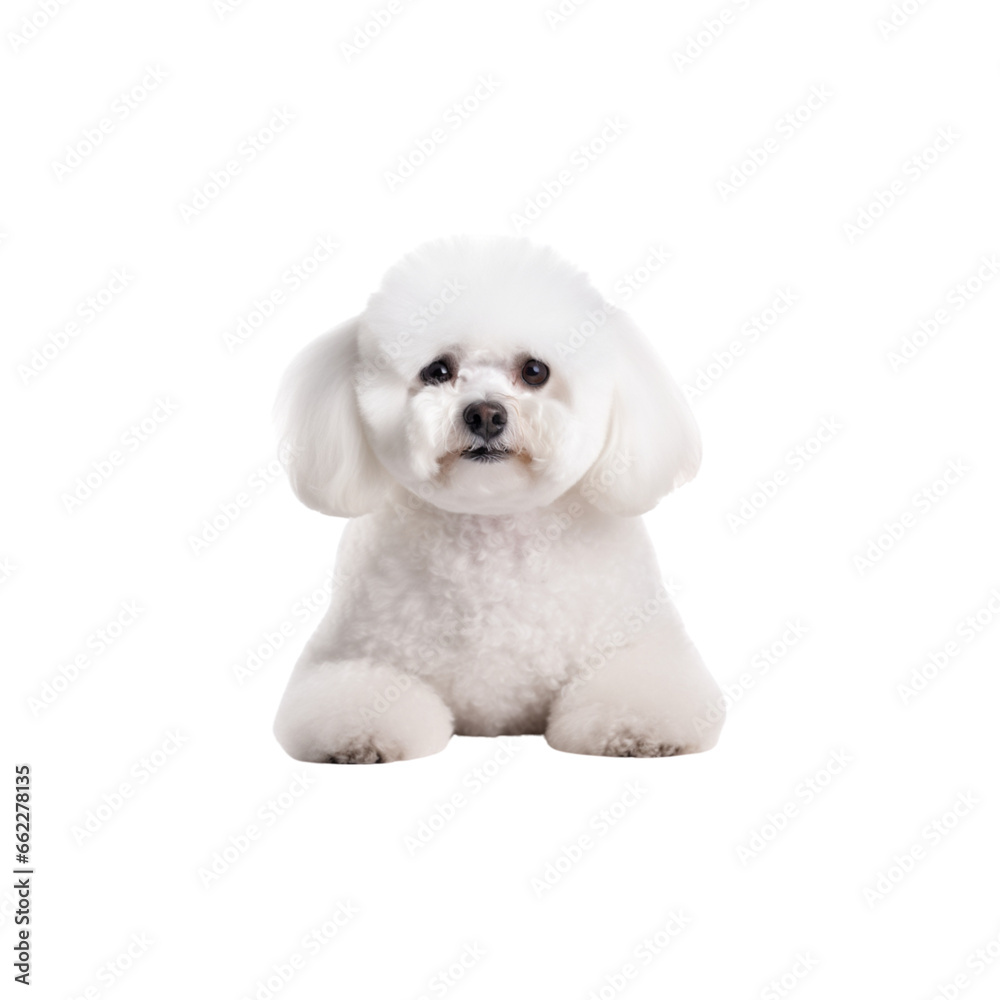 Bichon Frise dog breed isolated no background