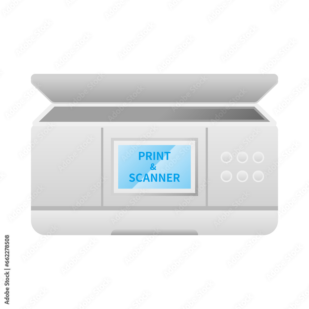 Obraz premium シンプルなイラスト_プリンタ