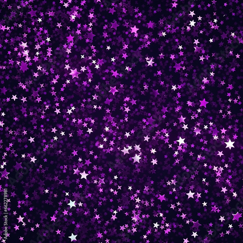 Glittering Purple Stars