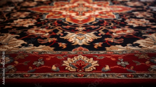 Wool carpet with an intricate Persian pattern