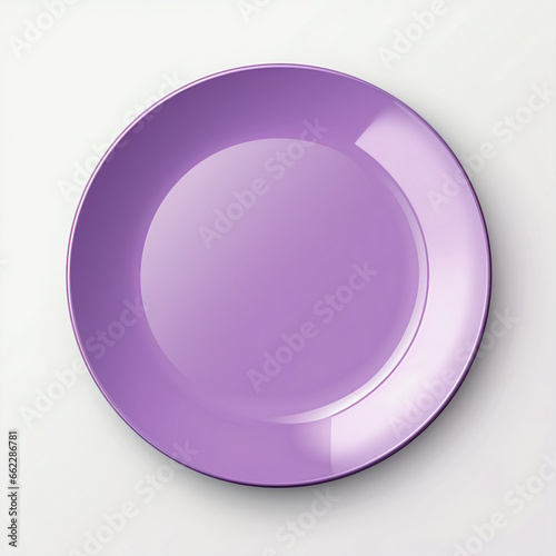 Purple Plate Graphic Vector photo