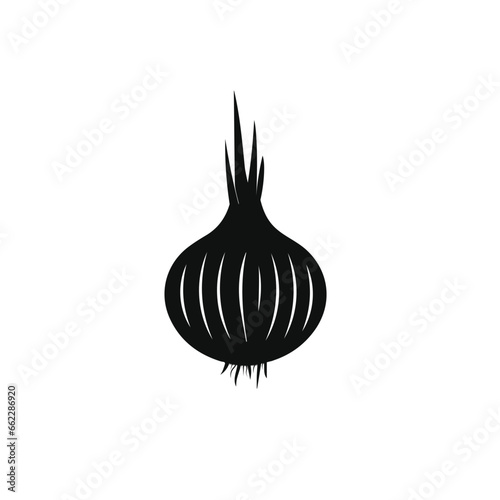 Onion flat vector design.