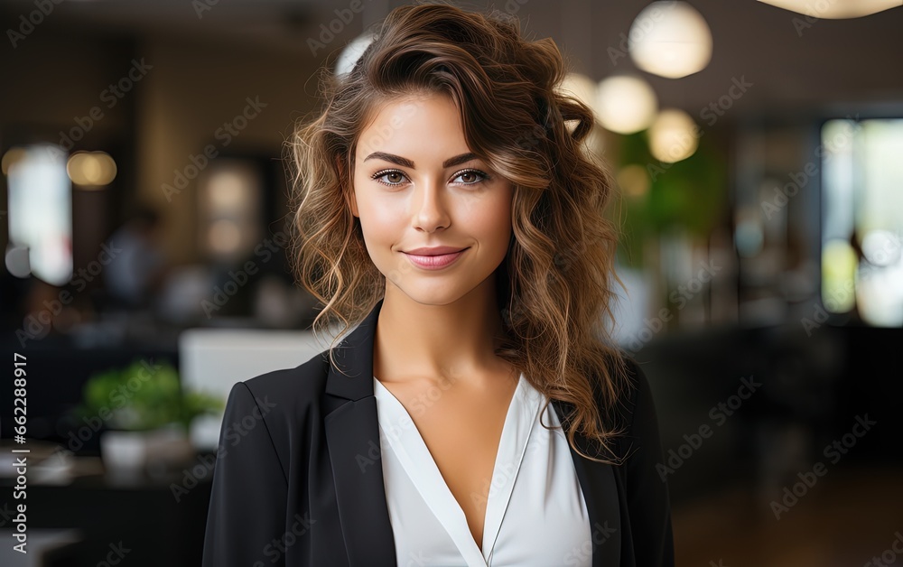 Fototapeta premium smiling corporate woman