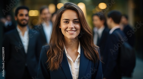 smiling corporate woman