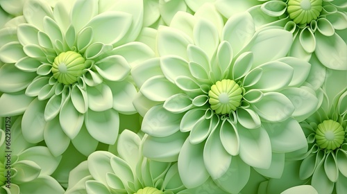  a close up of a bunch of flowers with green centers. generative ai