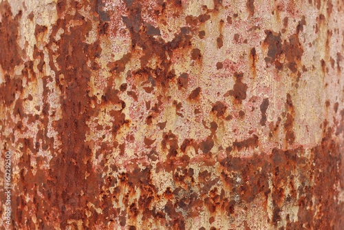 texture of rusty metal background close-up