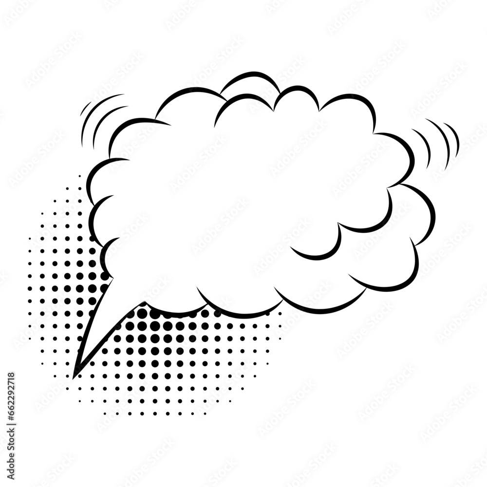 Empty comic speech bubbles. Hand drawn retro cartoon stickers. Pop art style. Vector Empty comic speech bubbles. Hand drawn retro cartoon stickers. Pop art style. Vector