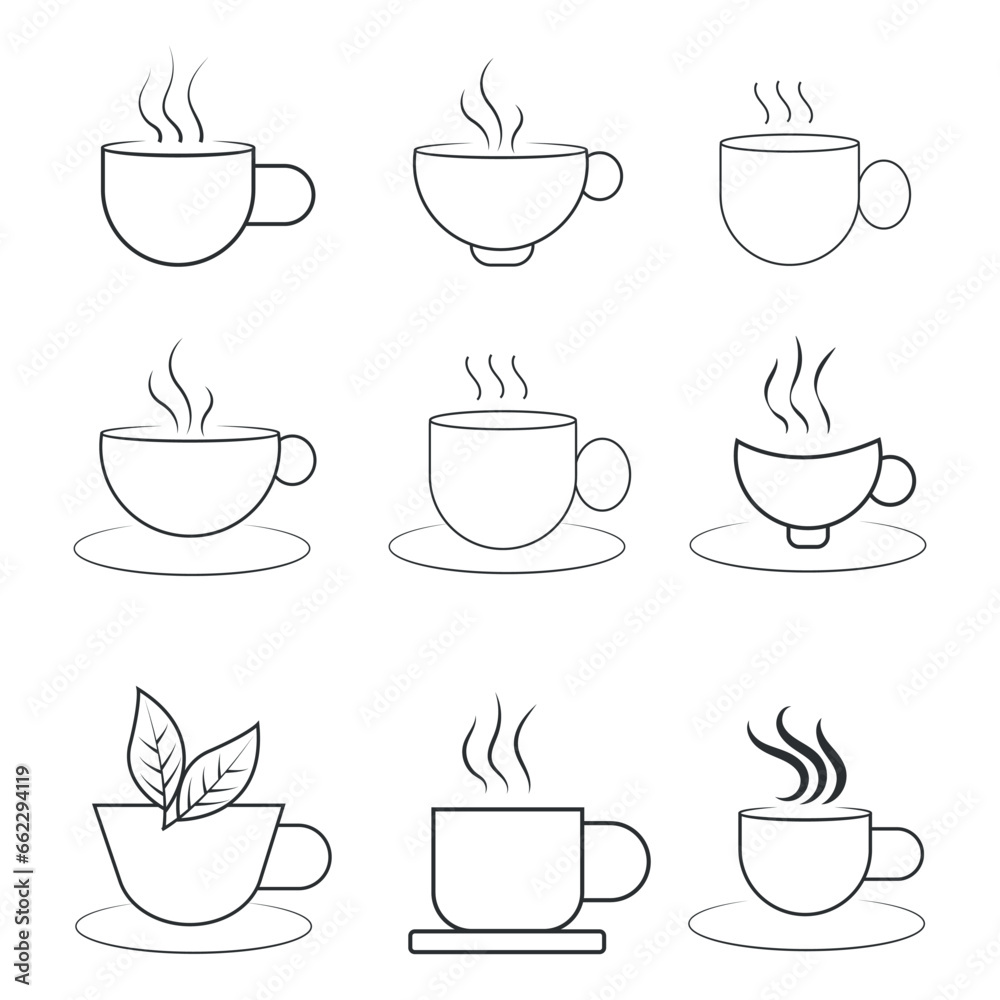 Coffee cup icon. Vector illustration. Coffee cup icon. Vector illustration.