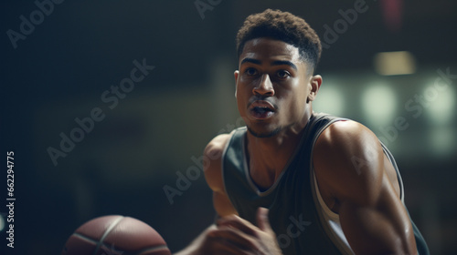 basketball player with ball © Cash Cow Concepts