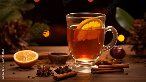 Spiced Apple Cider winter festive drink 