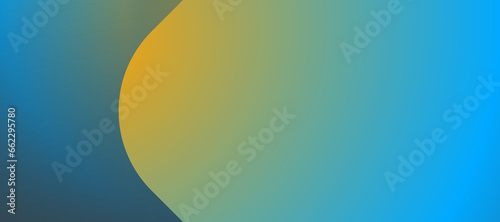 Light blue, green, yellow gradient blurred banner. geometric background with empty space