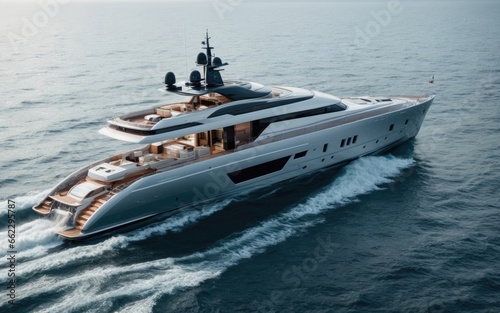 luxury yacht in the sea © Gioxyer