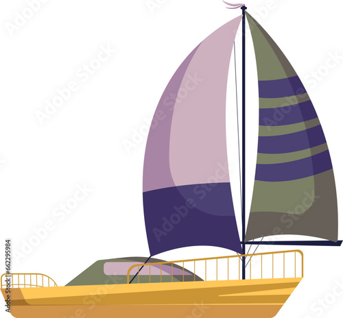 Sailboat. Yacht. Boat.