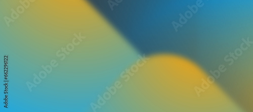 Light blue, green, yellow gradient blurred banner. geometric background with empty space
