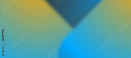 Light blue, green, yellow gradient blurred banner. geometric background with empty space