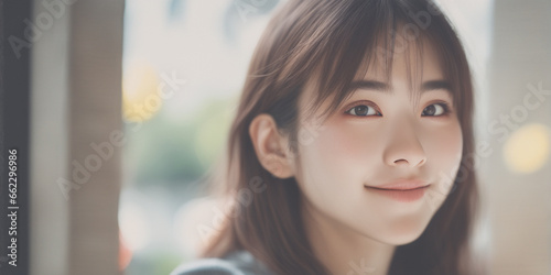 Beautiful Japanese woman tourist nice fashion half body eye contact and background empty space for design in Japan Free Download Beautiful Japanese woman tourist nice fashion half body eye contact and background empty space for design in Japan - GFXLoad