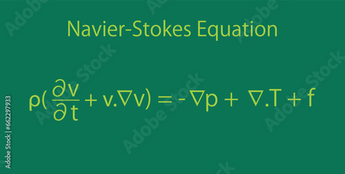 Navier–Stokes equations. partial differential equations. Physics resources for teachers and students.