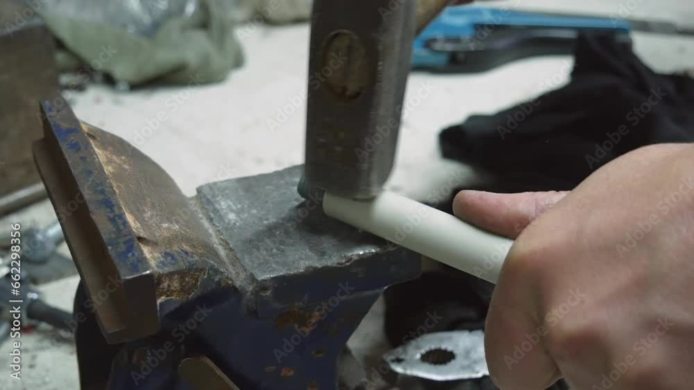 Manufacturing of rods with fastenings for industrial cleaning of ...