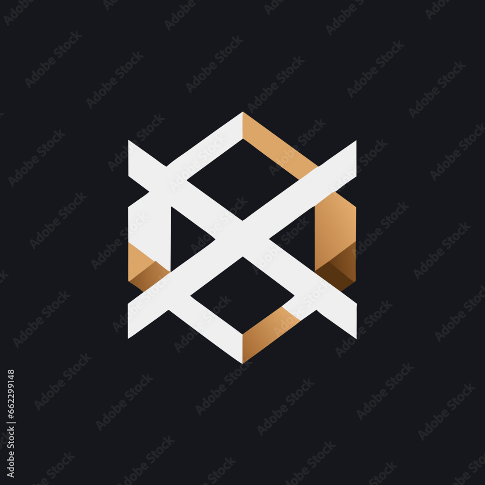 Obraz premium letter x logo