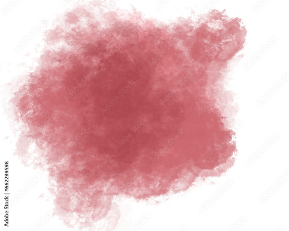 Red watercolor paint stroke background vector illustration