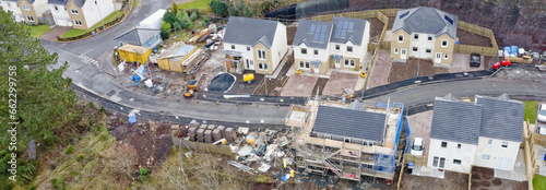 New housing development building site for increased demand in rural areas photo