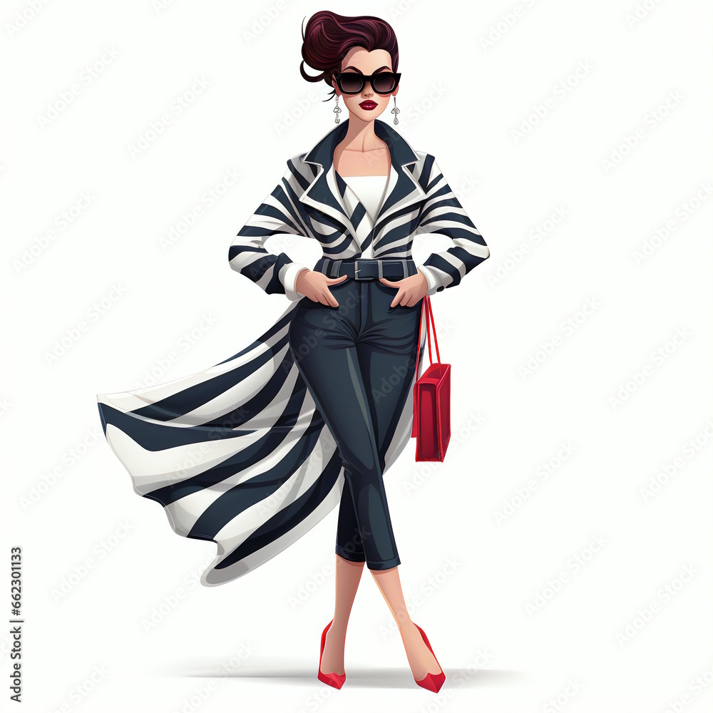 Elegant Female Zebra Graphic Vector Elegant Female Zebra Graphic Vector