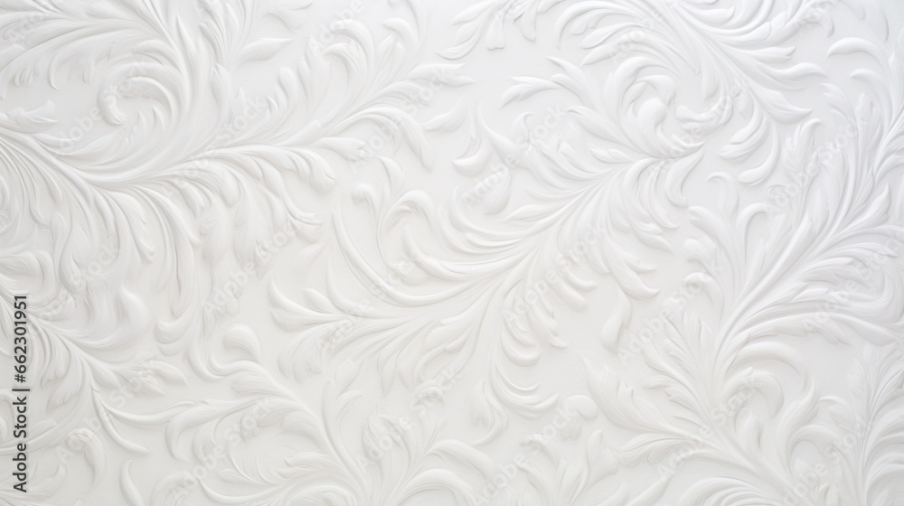  a close up of a white wall with a pattern on it.  generative ai - obrazy, fototapety, plakaty 
