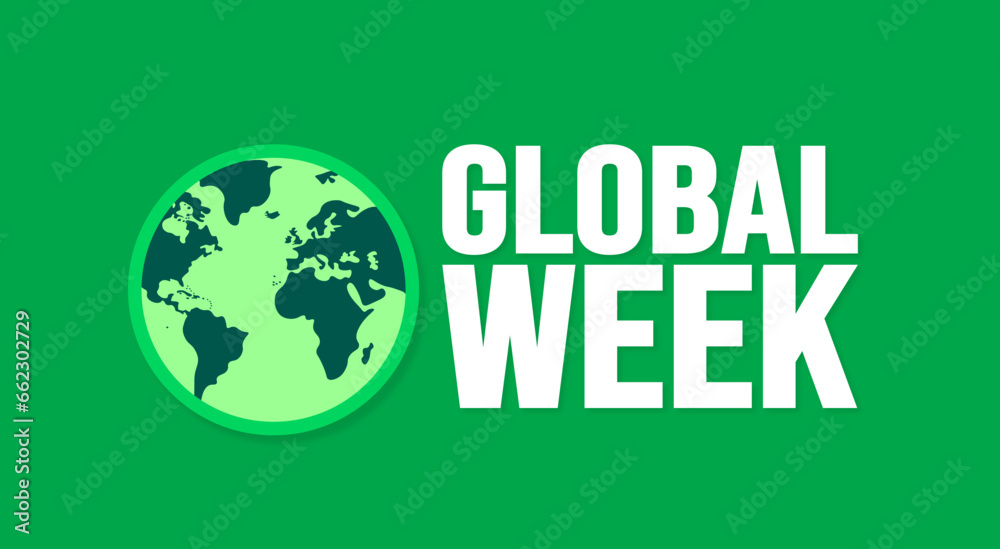 November is Global Week background template. Holiday concept. background, banner, placard, card, and poster design template with text inscription and standard color. vector illustration.
