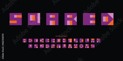 Colorful-and-squared-letters-set