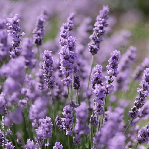 Lavender with such a pretty color Generative AI