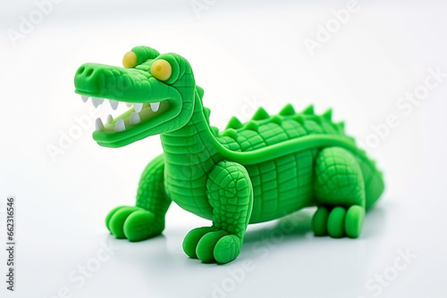 toy Crocodile isolated on white