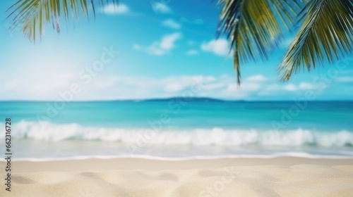 tropical beach background  Advertisement  Print media  Illustration  Banner  for website  copy space  for word  template  presentation