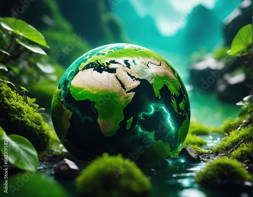 planet earth and green grass planet earth and green grass earth globe on green grass background. concept for world environment. 