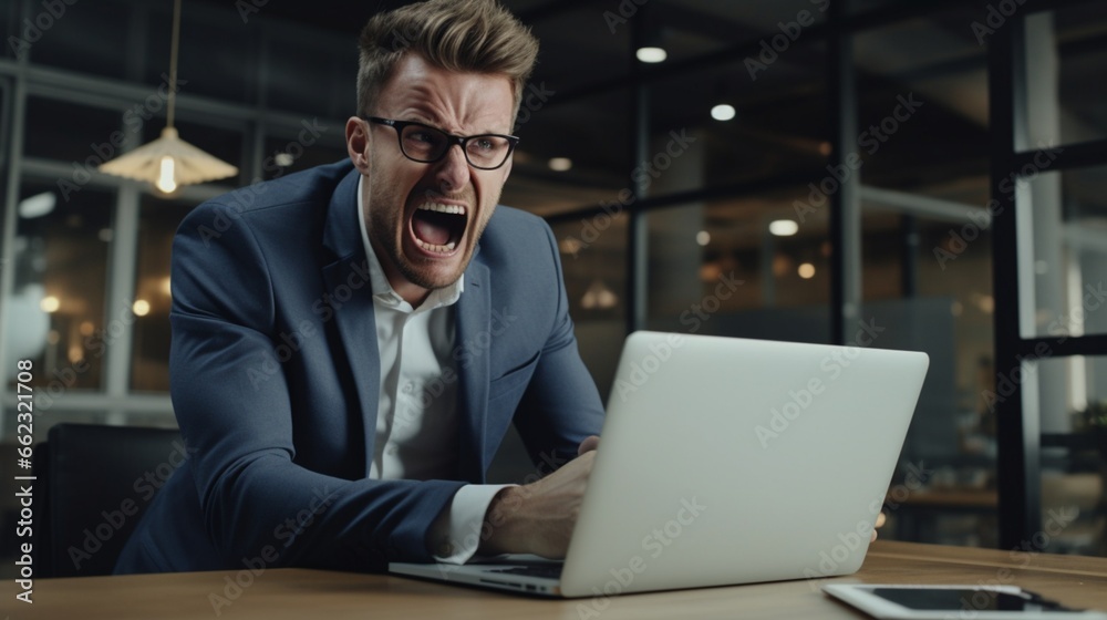 A manager shouts at their team member over a video call for poor performance A manager shouts at their team member over a video call for poor performance