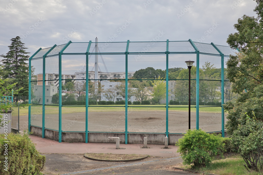 少年野球の野球場