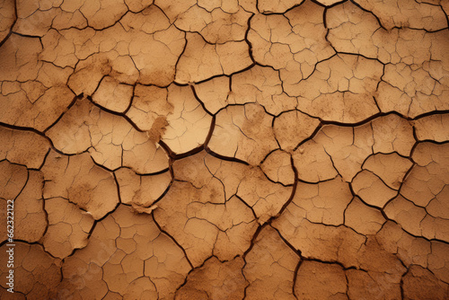 Dry cracked earth background