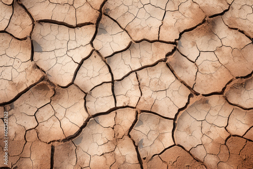 Dry cracked earth background