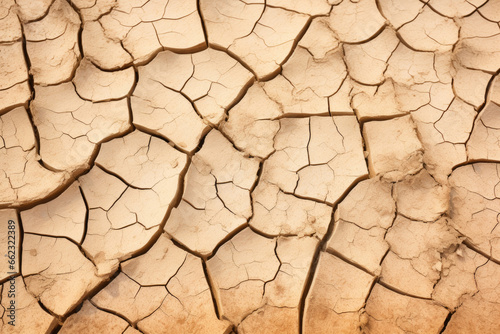 Dry cracked earth background