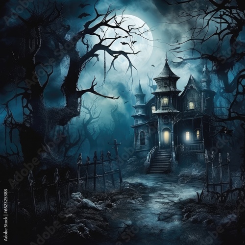 Surreal Halloween Haunted House