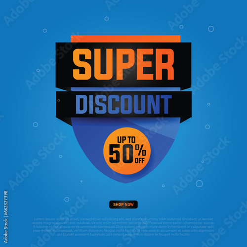 Special offer banner, hot sale, big sale, super sale, sale banner vector 
