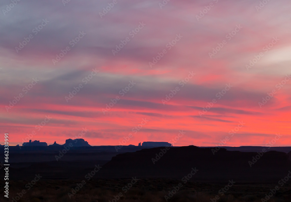 Colorful Southern Utah Desert Sunset