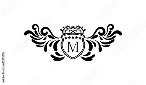 Luxury Retro Elegant Logo M