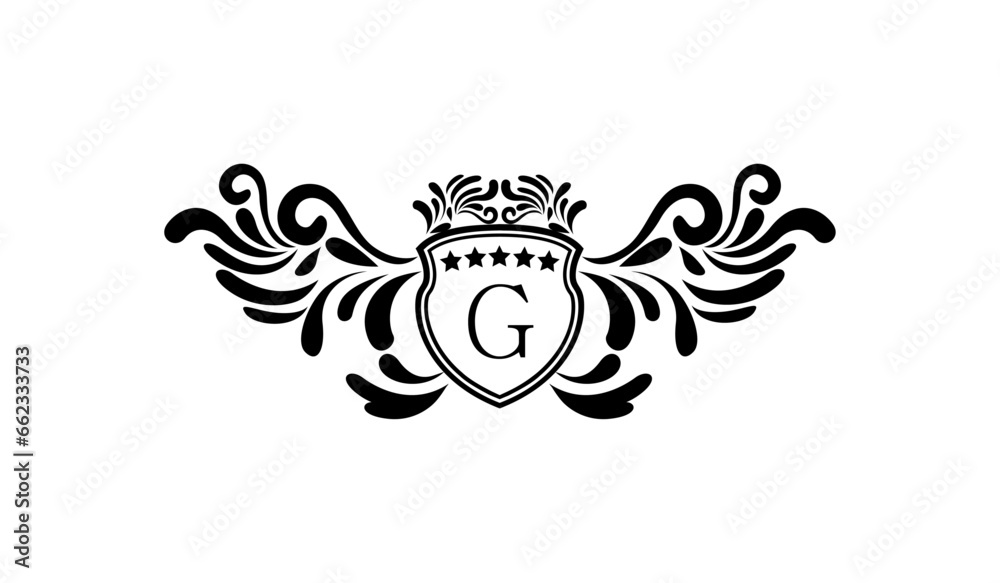 Obraz premium Luxury Retro Elegant Logo G