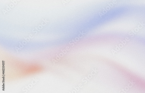 Fototapeta Naklejka Na Ścianę i Meble -  white blue orange wave , gradient blur with grain noise effect background trendy vintage brochure banner social or product media design