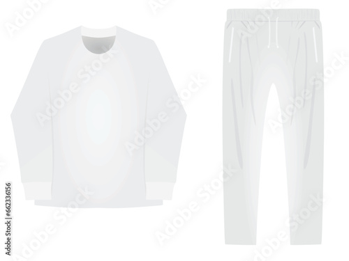 White woman base layer and bottom. vector