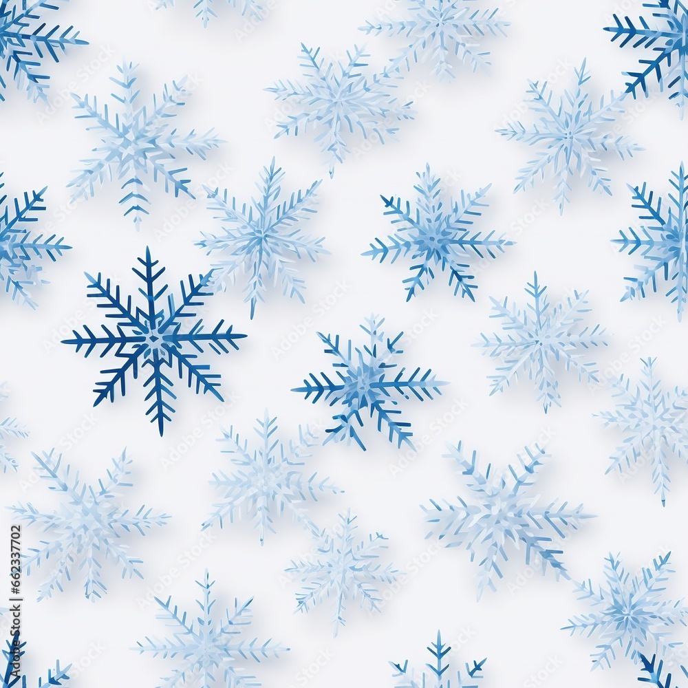 Seamless winter background with snowflakes Seamless winter background with snowflakes