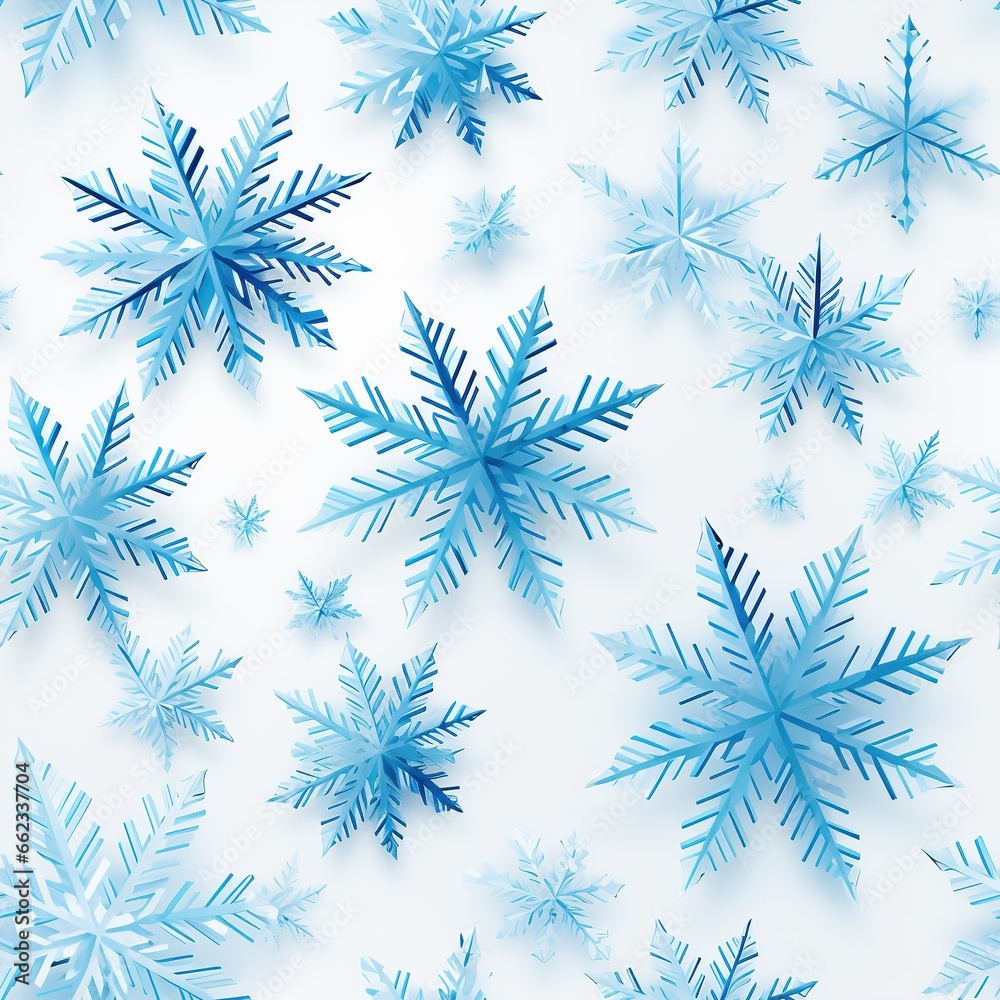 Seamless winter background with snowflakes Seamless winter background with snowflakes